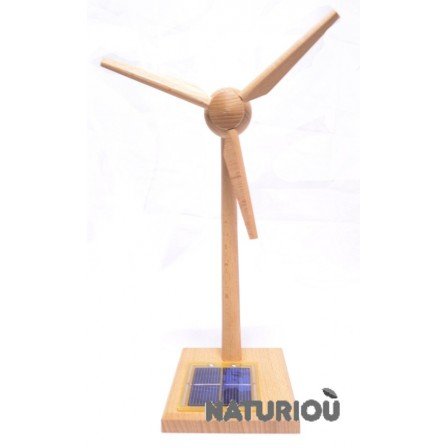 Eolienne solaire en bois