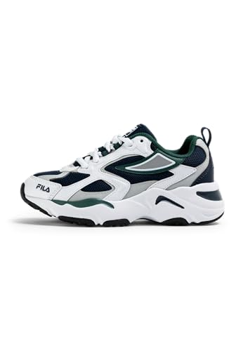 Fila CR-CW02 Ray Tracer Teens - Zapatillas Deportivas para Adolescentes, Color Azul Marino, Talla 36 EU, Fila Azul Marino Posy Green, 36 EU