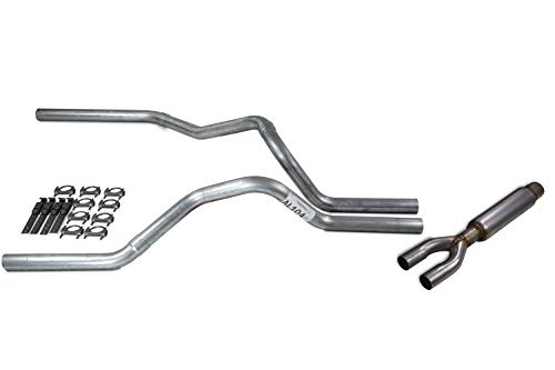 Truck Exhaust Kits - Shop Line Dual Exhaust System 2.5 inch Aluminized Pipe Glasspack