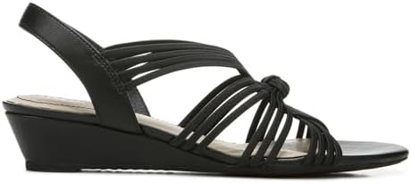 LifeStride Womens Yvette Strappy Wedge Sandal Black 8 M | Image 1