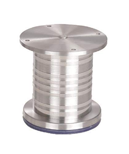 Nixnine Strong Stainless Steel Round Sofa Leg, 50mm Tickness Finish Glossy (6 inch) Pack of 6,