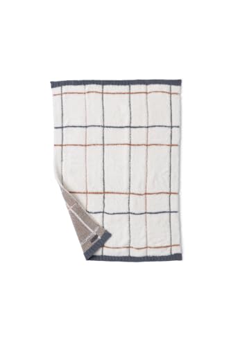 Image of Barefoot Dreams CozyChic Multicolor Plaid Stroller Blanket, Cream Multi, 30 inchx40 inch