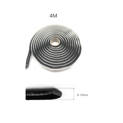 Beekeg 4m Butylrundschnur Schwarz,Bbutyl dichtband,Butylband für Automobilindustrie, Schiffbau, Gewächshausbau