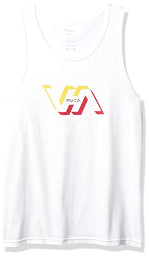 RVCA Men Facets Tank White Medium
