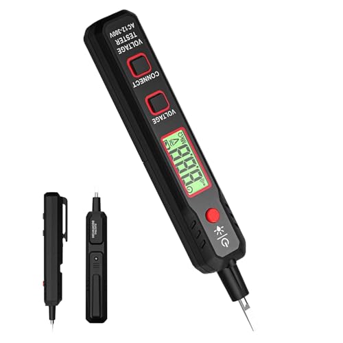 Herramienta eléctrica de probador de cables, pluma de probador de voltaje - Pen de voltaje eléctrico inteligente portátil | Medidor de corriente multifuncional, voltímetro, herramienta de probador de