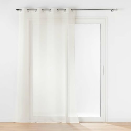 douceur d'Intérieur lissea – Cortina con anillas integradas, poliester, color Beige, tamaño: 140 x 240 cm