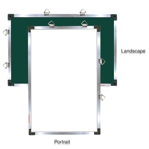 Image of ALKOSIGN Crystal Series Non-Magnetic Dual-Sided Board White Board and Green Chalkboard (1.5ft x 2ft) (Small) Writing Board, Markerboard, Dry Wipe Board for Home, Study Room & Office