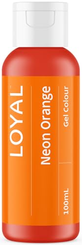 Image of Loyal Gel Food Coloring | Vibrant Color for Buttercream, Fondant, Royal Icing, Gum Paste, Marzipan and Cake Batter | Gel-Based Concentrated Food Dye - 100ml Neon Orange