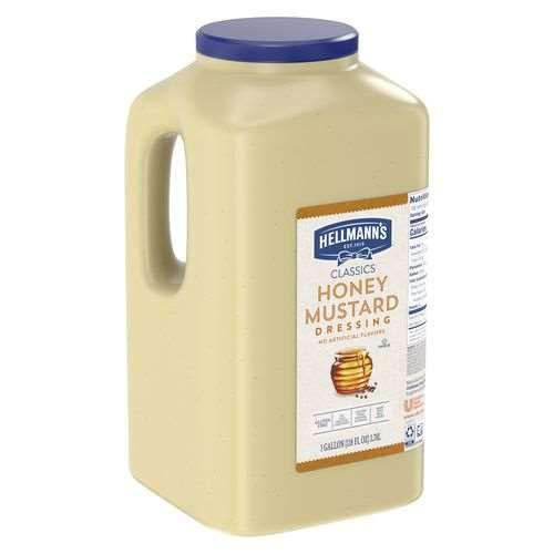 Hellmans Honey Mustard Dressing 1 Gallon -- 4 Case #TOP1