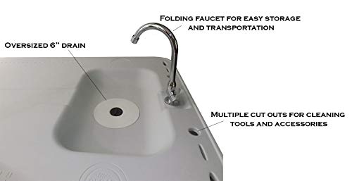 Old Cedar Outfitters Premium Game Cleaning Station, White,Premium, Two Man