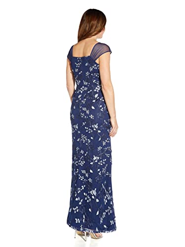 Image of Adrianna Papell Women's 3D Embroidery Mermaid Gown