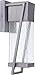 Craftmade ZA4404-BT-LED Bryce Architectural Style Outdoor LED Wall Lantern, 1-Light 10 Watt, 14" H x 5" W, Brushed Titanium
