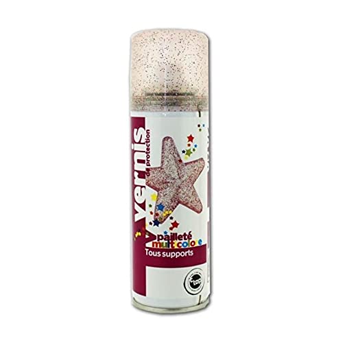 CTOP - Loisir créatif - Flacon aérosol 125 ML «Vernis pailletté Multicolore» Cover