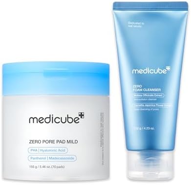 medicube Cleanse & Swipe Duo for Delicate Skin: Zero Pore Pad Mil...