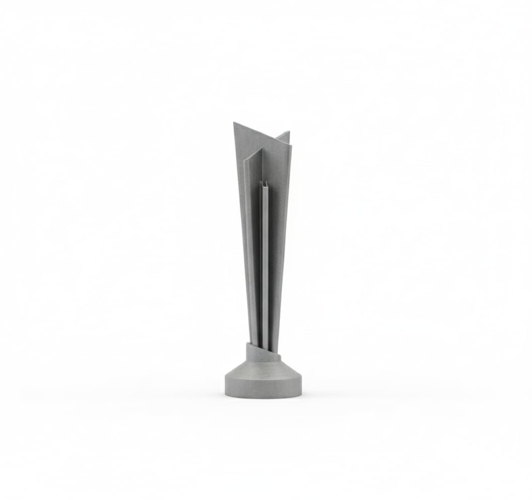 3D Printed T20 Trophy 20cm Glossy Silver Finish Handmade Eco-Friendly PLA Cricket Fan Gift Desk (Official Height: 20.07 inches Approx 51 cm Official Weight: 16.53 lbs (Approx. 7.5 kg) | Cricket Collectible, Decorative Showpiece, Sculpted Base, Modern Design, Desk Display-image-22