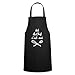 Spreadshirt® Ici Le Chef C'est Moi Cuisine Tablier, noir