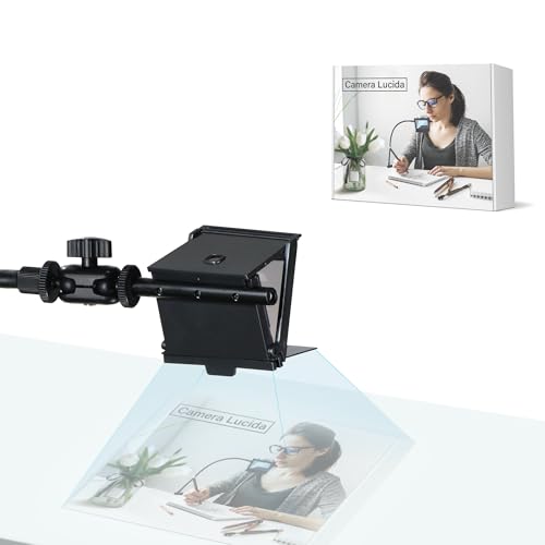 Camera Lucida Drawing Tool for Artists Updated Version The Professional Drawing Tools with Adjustable Pea Jig Projector Painting Tools Black