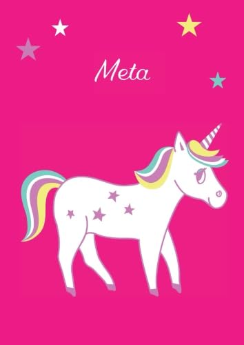 Meta: Einhorn Malbuch / Tagebuch / Notizbuch - DIN A4 - blanko