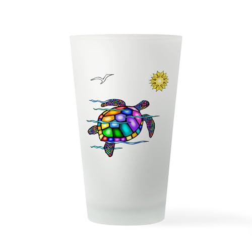 CafePress Sea Turtle #1 Pint Glass, 16 oz. Drinking Glass