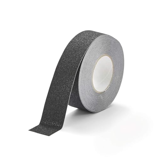 Durable DURALINE Floor Tape, Non-Slip Self-Adhesive, Black, 2" x 50ft