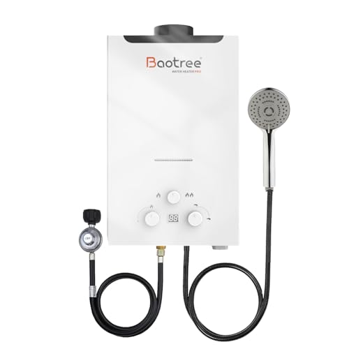 14L Tankless Water Heater Propane with Digital Display, 3.66 GPM Portable Instant Hot Water Heater...