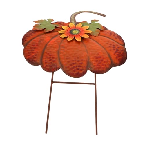 Toyvian Tarjeta De Calabaza Amarilla para Decoración De Jardín De Acción De Gracias De Jardín Letrero De Césped para Fiesta