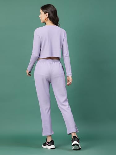 Image of Rigo Cotton Co-ord Set for Women | Round Neck, Slim Fit Tracksuit Co-ords Set for Women | Stylish Dresses for Women | Casual Wear, Beach Wear, Vacation Wear Outfit for Women