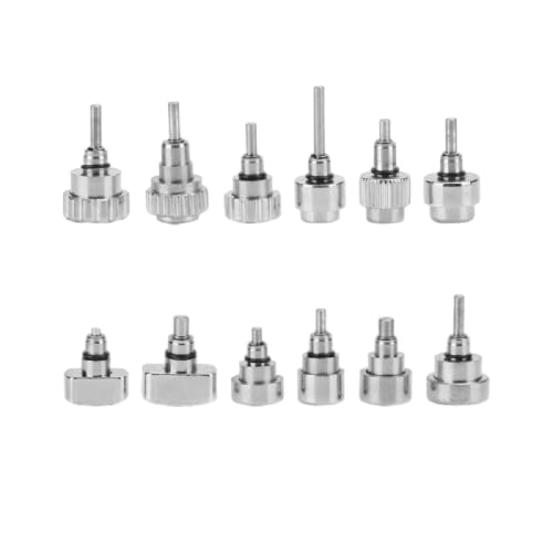 24Pcs Stainless Steel Watch Push Press Button Assortment Watchmaker Repair Kit