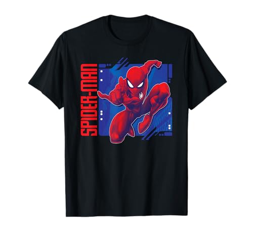 T-shirt Spider-Man Marvel haut rouge graphique mode homme