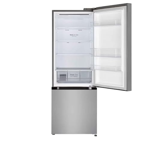 Image of LG 340 L 3 Star Bottom Freezer Refrigerator (2025 Model, Door Cooling+, Wi-Fi Convertible, E-Micom Control, Shiny Steel, BEE Certified, Smart Inverter Compressor) GL-B382DPZX