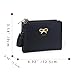 Stylifeo Fashion Wallets Girls Cute Small Bow Wallet Aesthetic Card Holder Bifold Wallet Coin Purse Cash Pocket with Zipper for Women (Bi-Fold Wallet, Black)