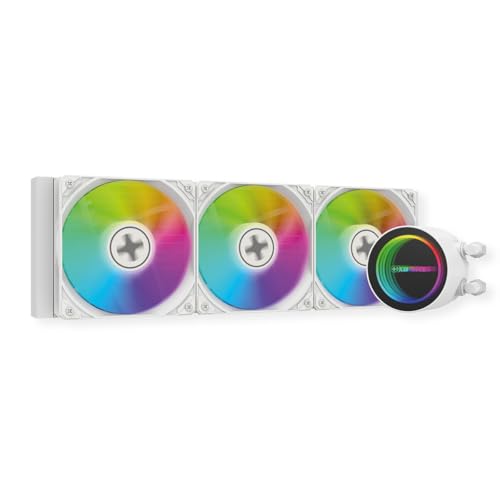 Refroidisseur liquide AiO 360 mm haut de gamme Xilence avec pompe rétroéclairée Infinity Mirror
