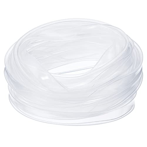 PATIKIL 16.4ft Silicone Tube Sleeve, Flat Flexible IP67 Waterproof Protection Cover Fit RGBW/RGBWW 12mm Wide Non-Weatherproof LED Strip, Clear