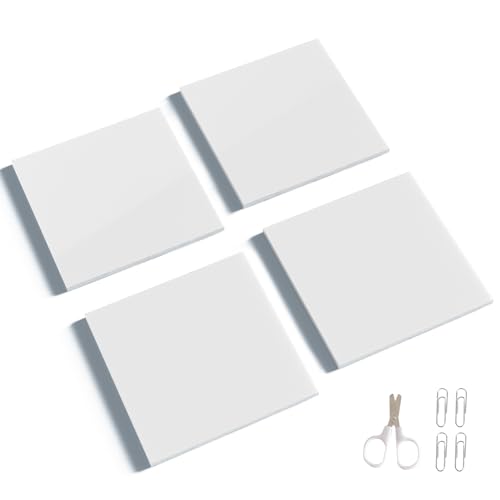 Pack of 200 Transparent Sticky Notes, Waterproof Sticky Notes, Creative Sticky Notes, Transparent Sticky Notes, 200 Sheets, 70 x 75 mm, Self-Adhesive Sticky Notes for Office and Students