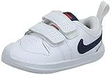 Nike Pico 5 Sneaker, White/Midnight Navy-Orange, 22 EU