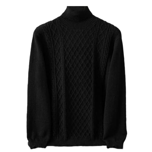 UIOKLMJH Men's Wool Blend Sweater Mandarin Collar Long Sleeve Pullover Autumn Winter Casual Clothing