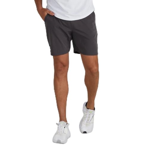 BYLT Men's Linered Active Short - Casual & Workout Shorts for Men with Drawstring - Lightweight Polyester & Spandex Fabric