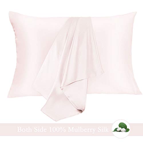 JOGJUE Silk Pillowcase for Hair and Skin 2 Pack 100% Mulberry Silk Bed