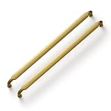 Goo-Ki 2202-LSJ-256 - Tirador de barra recta, paquete de 6 manijas sólidas para gabinetes de cocina y cajones de cómoda
