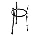 Barrel Conga Drum Stand Black Iron African Drum Holder Height Adjustable Conga Support for Performance and Travel