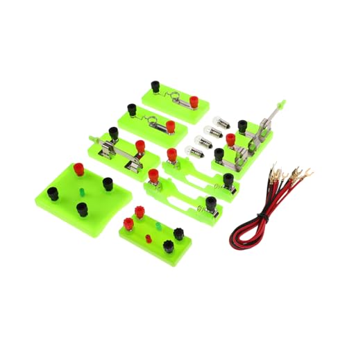 iplusmile Kit de Experimentos Eléctrico DIY Seguro para Escolares Incluye Materiales Plásticos y Metálicos Duraderos para Aprendizaje Práctico de Física y Stem