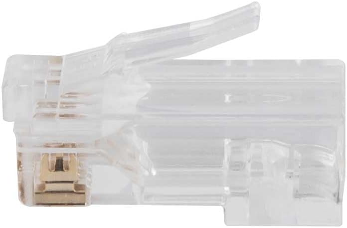 Klein Tools VDV826-704 Modular Data Plug for CAT6A and Larger Diameter CAT6 Indoor or Outdoor Ethernet Cable, 50 Pack