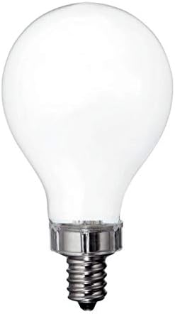 Miniatura 2 de GE Relax - Paquete de 2 bombillas LED A15 equivalentes a 60 W, regulables, color blanco suave, base de candelabro