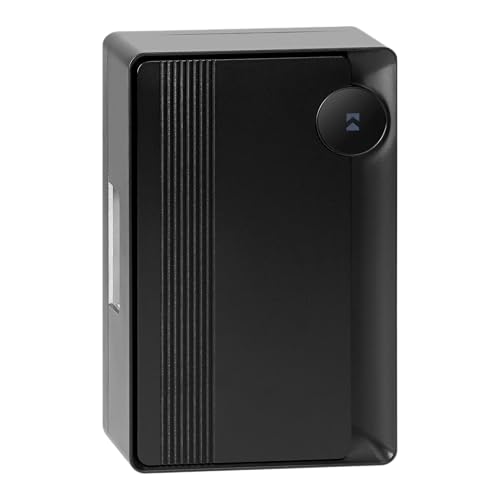 MIRATIC Sonnette Filaire Electromécanique 80 DB pour Installation 230 V pour Usage Interieur IP20 Carillon Filaire avec 1 Son Classiques (Noir)