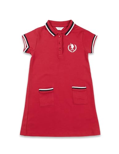 Image of U.S. Polo Assn. Kids Regular fit Cotton Short Sleeves Polo Collar Dresses