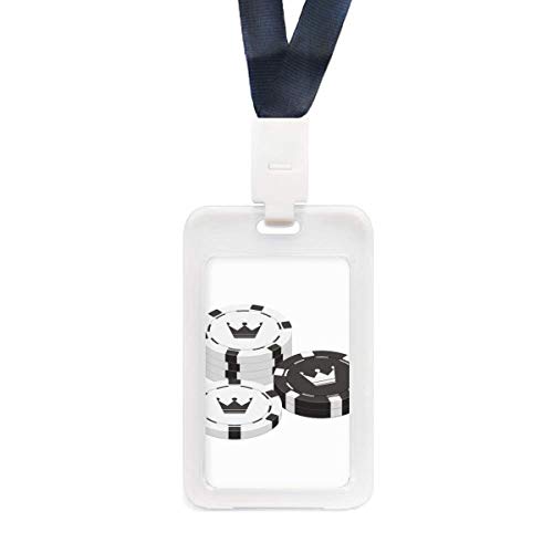 Housse de protection pour carte ID et crédit motif couronne transparent pour ustensiles de jeu