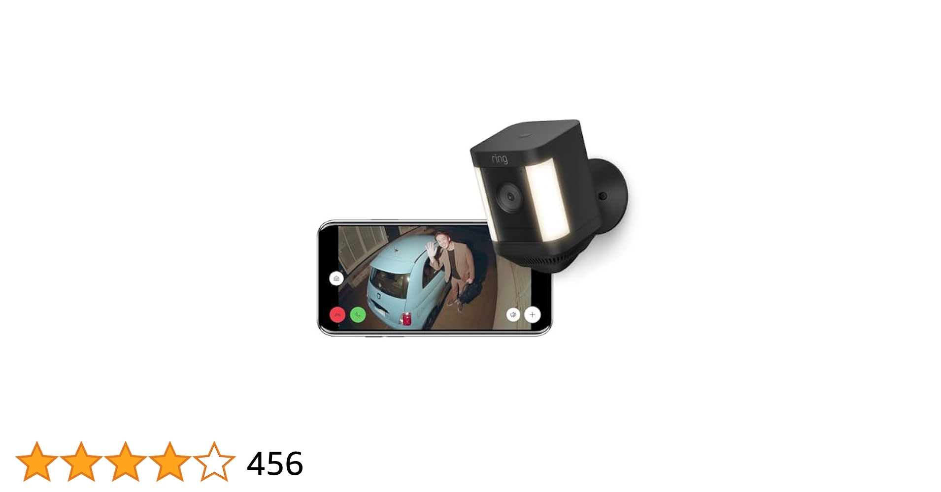 Ring Spotlight Cam Plus, Battery ブラック - センサーライト