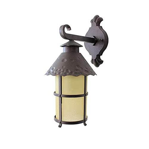 Lanterne murale en métal antique pour éclairage extérieur étanche E27