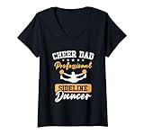 Photo Gallery donna cheerleader orgoglioso cheer papà cheerleading maglietta con collo a v Photo Gallery donna cheerleader orgoglioso cheer papà cheerleading maglietta con collo a v