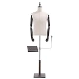 【Hauteur du corps du mannequin masculin réglable】: Le support réglable peut atteindre 130 à 190 cm, Afficher les vêtements pour hommes - chemises, manteaux, vestes, t-shirts.